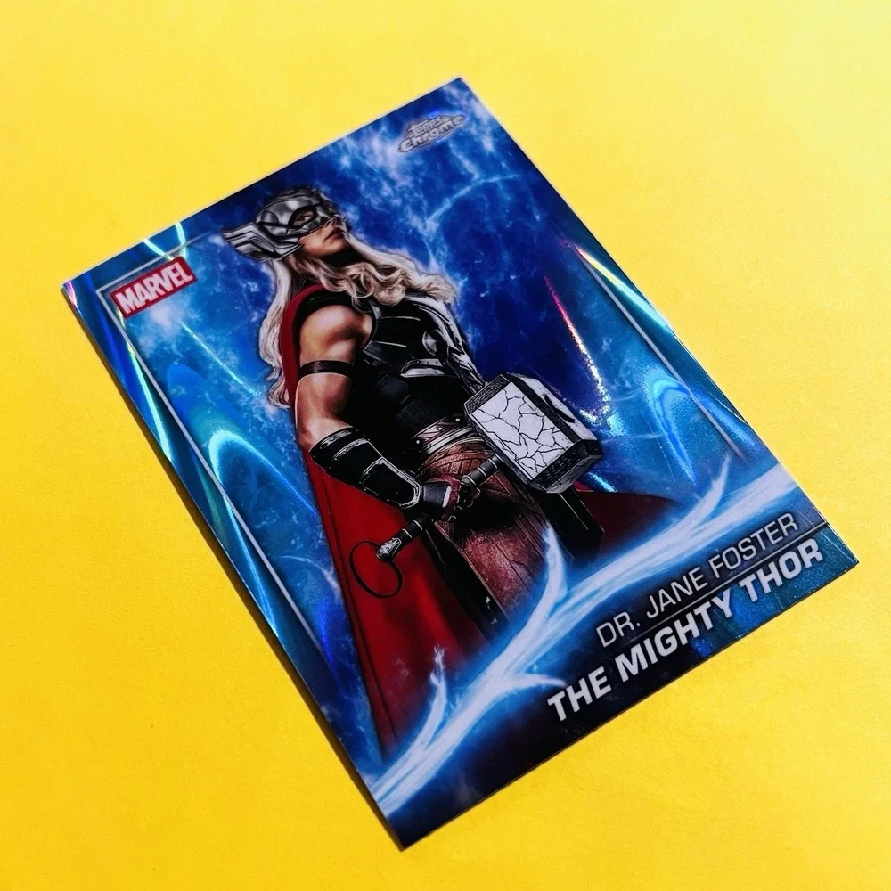 2025 Topps Chrome Marvel The Mighty Thor #135 Ray Wave‎ Refractor Jane Foster